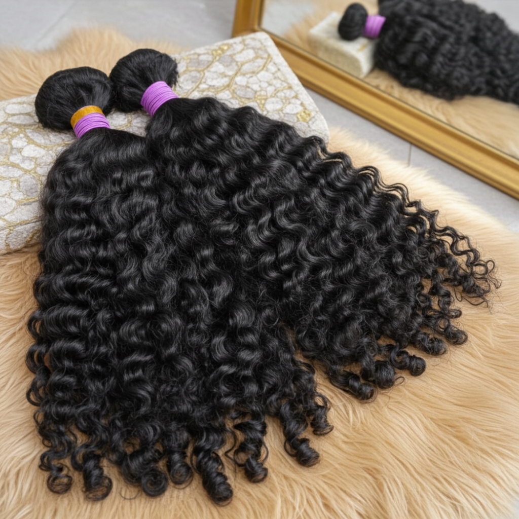 2 Pcs Virgin Hair Bundles With Closure/Frontal 100% Human Hair 12"-40"